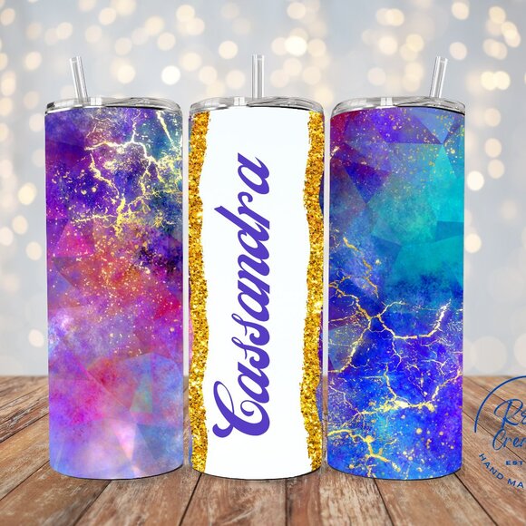 Custom Name Tumbler, Personalized Tumbler, Custom Text Tumbler, Name Water Cup - Picture 1 of 8
